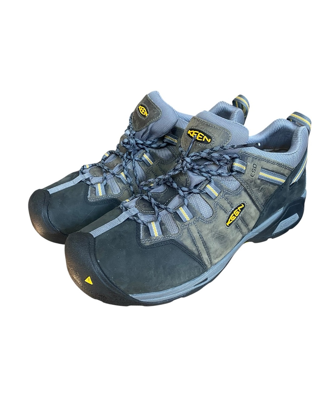 NEW Keen Detroit XT Soft Toe ESD Low Gray Leather  Shoes Mens 17 EE 17EE Wide